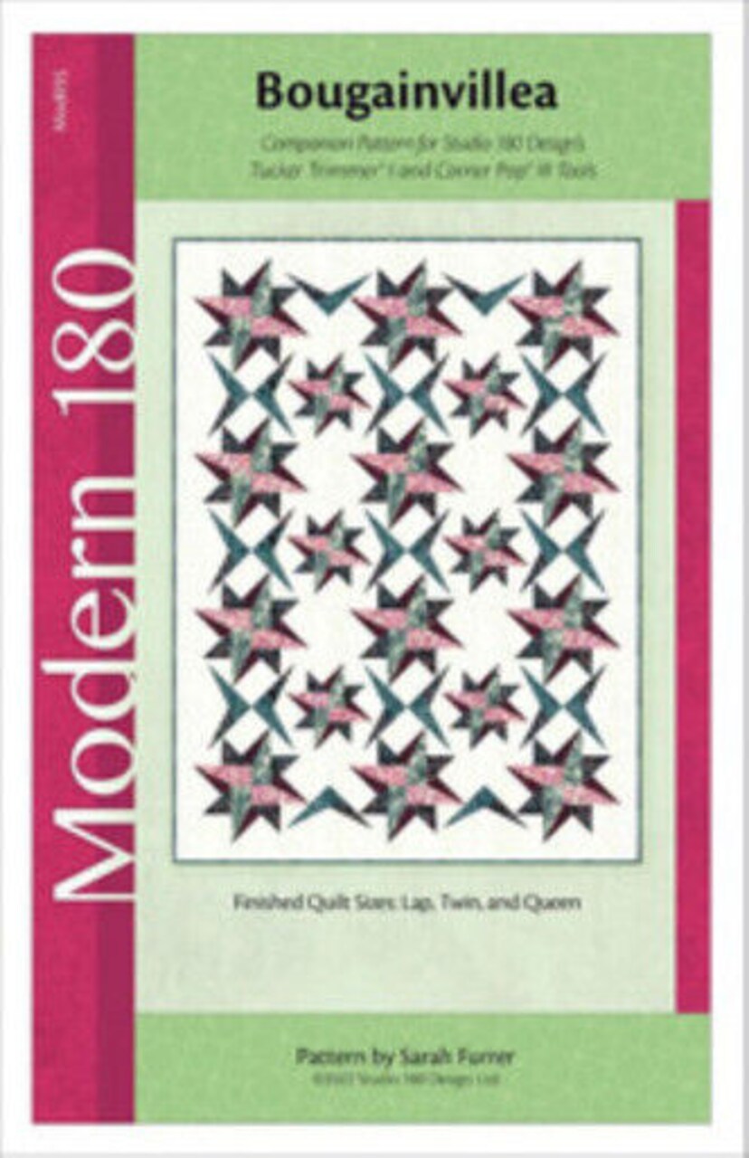 Pattern Bougailvillea Three Sizes Pattern by Sarah Furrer for Studio 180 De...